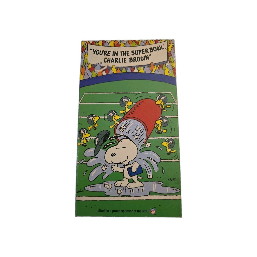 Vintage 1993 You're In The Super Bowl Charlie Brown VHS